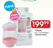 Clicks 3-In-1 UV Sterilliser-Each