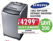 Samsung Top Load Metallic Washing Machine-13kg