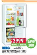 KIC Bottom Freezer Fridge-263 Ltr
