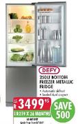 Defy Bottom Freezer Metallic Fridge-250 Ltr