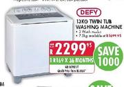 Defy Twin Tub Washing Machine-13kg