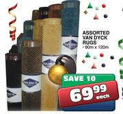 Assorted Van Dyck Rugs-80mx120m