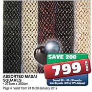 Assorted Masai Squares-275cmx350cm