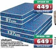 Vitafoam Erica Enkelskuimrubber Matras Of Dubbel Skuimrubber Matras-137cm