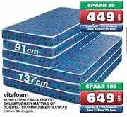 Vitafoam Erica Enkelskuimrubber Matras Of Dubbel Skuimrubber Matras-91cm