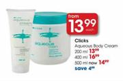 Clicks Aqueous Body Cream-200ml Each 