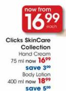 Clicks Skin Care Collection Body Lotion-400ml Each