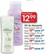 Oh So Heavenly Body Cream-75ml Each
