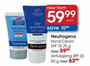 Neutrogena Hand Cream SPF 15-75g Each