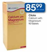 Clicks Calcium With Magnesium-90 Tablets