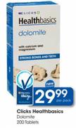 Clicks Healthbasics Dolomite-200 Tablets
