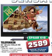 TELEFUNKEN VOLLE HD LED TV32"(81CM)