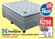 Sealy Premier 137cm or 152cm Base Sets