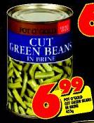Pot O' Gold Cut Green Beans in Brine-475gm
