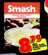 Smash Instant Mashed Potatoes-104gm