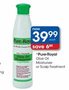 Pure-Royal Olive Oil Moisturiser Or Scalp Treatment