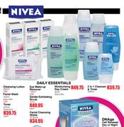 Nivea Daily Essentials Eye Make-Up Remover-125ml Or Gentle Exfotiating Scrub 75ml- Each