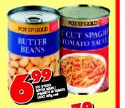 Pot O'Gold Butter Beans/Tomato Sauce
