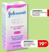 Johnson's Fair Complexion Day/Night Cream-50ml Each