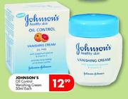 Johnson's Oil Control Vanishing Cream-50ml Each