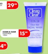 Clean & Clear Facial Wash-100ml