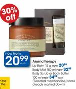 Aromatherapy Body Scrub or Body Butter-100ml Each