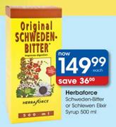 Herbaforce Schweden-Bitter Or Schlewen Elixir syrup-500ml