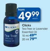 Clicks Tea Tree Or Levender Essential Oil-10ml