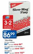 Slow-Mag Fizzy Tablets-100's