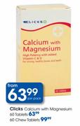 Clicks Calcium With Magnesium Tablets-60's