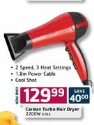 Carmen Turbo Hair Dryer-2200W