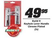 Build It Keyhole Lever Handle Chrome Plated-2s