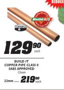 Build It Copper Pipe Class 0 Sabs Approved-15mm Each