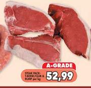 Steak Pack T-Bone/Club & Rump-Per Kg