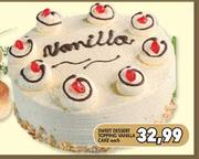 Sweet Dessert Topping Vanilla Cake Each
