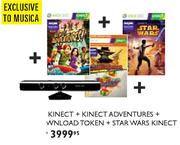 Kinect + Kinect Adventures + Download Token + Star Wars Kinect