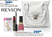 Revlon Bag For Containing Nail Enamel,Megalash Mascara & Oil Control Make Up Sachet 