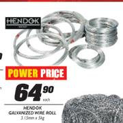 Hendok Galvanized Wire Roll-Each