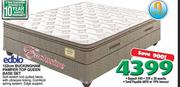 Edblo 152cm Buckingham Pamper Top Queen Base Set