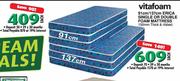Vitafoam 91cm Erica Single Or Double Foam Mattress-Each