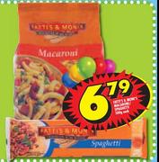 Fatti's & Moni's Macaroni/Spaghetti-500g Each
