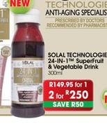 Solal Technologies 24-in-1 SuperFruit & Vegetable Drink-300ml