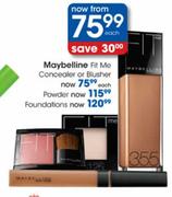 Maybelline Foundations-Each