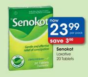 Senokot Laxative Tablets-20 per pack