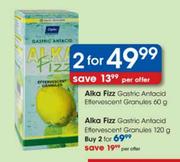 Alka Fizz Gastric Antacid Effervescent Granules-2 x 60g