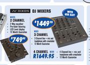 N-Dixon DJ Mixers 4 Channel