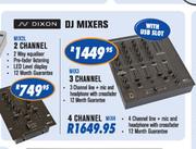 N-Dixon DJ Mixers 3 Channel