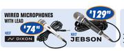 Jebson Wired Microphones With Lead