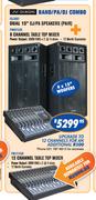 N-Dixon Band/PA/DJ Combo Dual 4 x 15" DJ/PA Speakers 