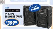 N-Dixon 2 x 8" DJ/PA Speakers(Pair)
